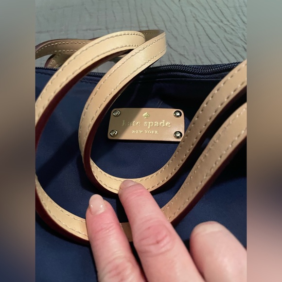 Authentic Kate Spade navy nylon bag - Picture 2 of 8